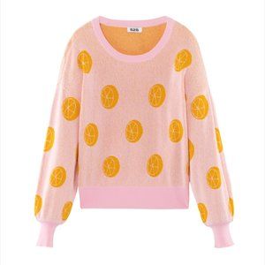 525 American Slice Orange Pullover Sweater